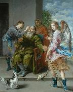 Antonio de Pereda Tobias curando la ceguera a su padre Spain oil painting artist